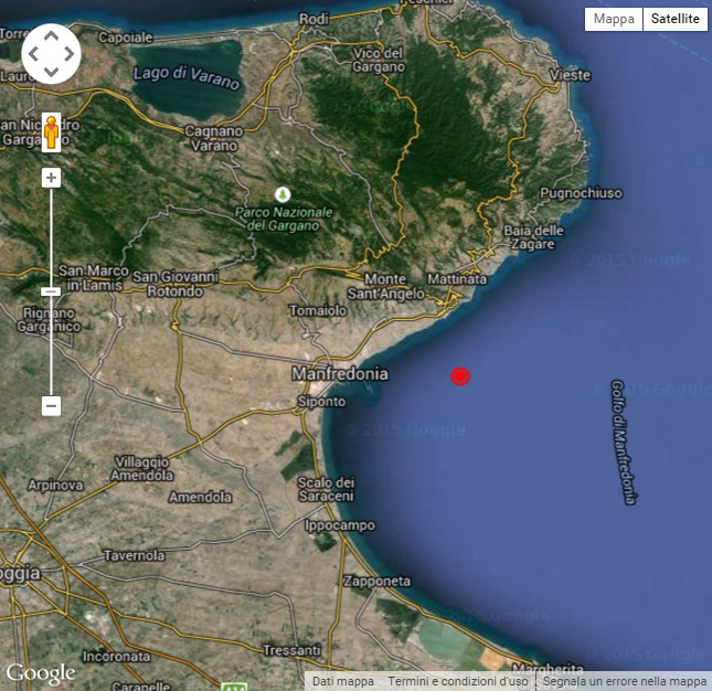 Mappa Terremoto