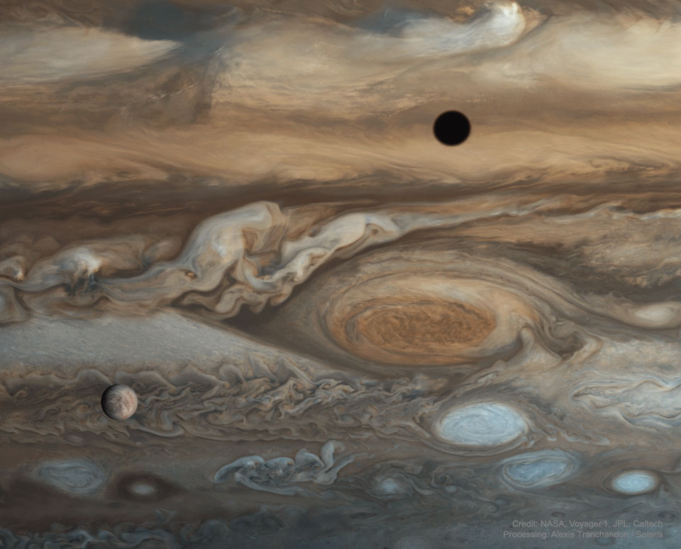 giove e europa eclissi