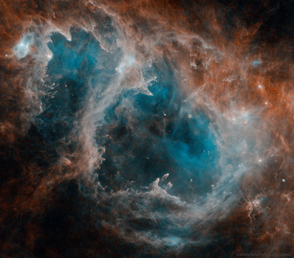 nebulosa anima ic 1848 embrione infrarosso